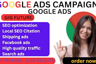run google shopping ads campaign seo adwords citation map scraping analytics