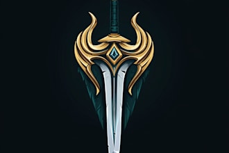 design a fantasy rpg logo dnd image for you