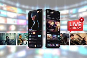 develop music streaming app, video streaming website, live streaming app