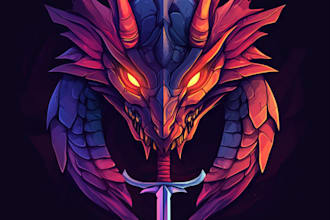 create logo designer anime, fantasy