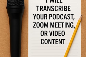 transcribe your podcast, zoom meeting, or video content with accurate timestamps
