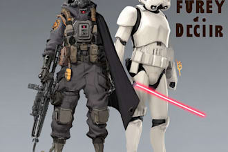 design your sci fi and star wars character