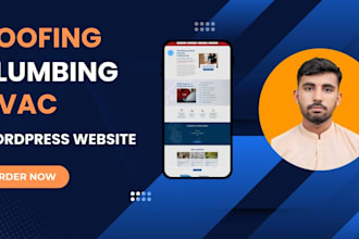 create roofing, contractor, construction, hvac, plumbing wordpress website