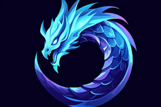 create logo designer anime, fantasy