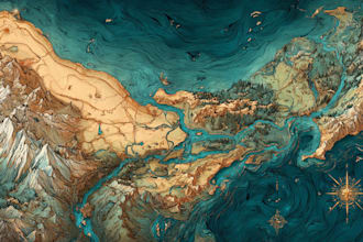 create fantasy map illustration for dnd