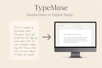 type your handwritten notes into neat word or pdf file