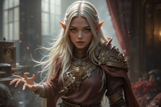 make a dnd art, d and d character and dnd party for you