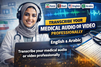 transcribe your medical audio or video professionally