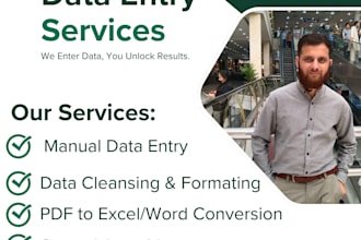 do data entry, web research, copy paste, excel and typing work