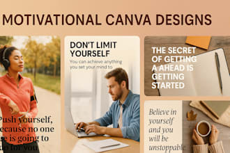 design motivational instagram carousels and quote posts using canva