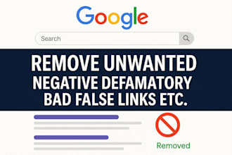 remove unwanted false ,negative mugshot article on google search