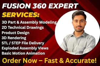 perform 3d modeling and product design in fusion 360