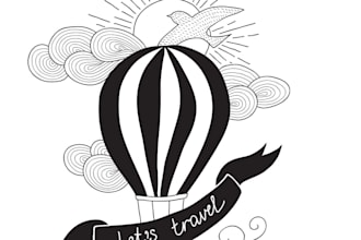 design professional air balloon logo for your brand