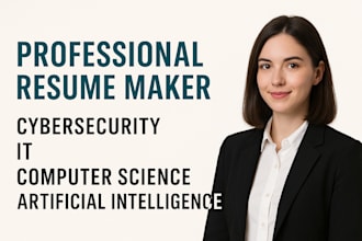 write professional resume CV for cybersecurity, IT