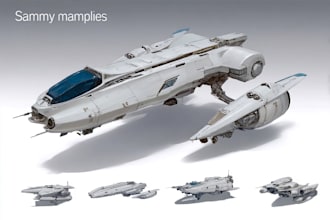 make best sci fi art spaceship or any vehicle design for you
