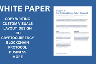 write and design company profile, pitch deck and white paper