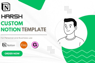 design custom notion dashboard for productivity or business