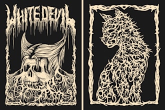 draw dark art gothic illustrations