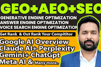 do GEO aeo SEO for google, chat gpt, gemini and voice search to rank website
