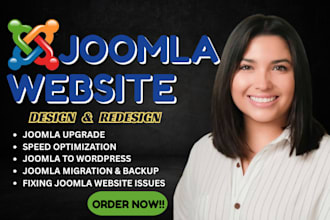 design or customize joomla website joomla template joomla development migration