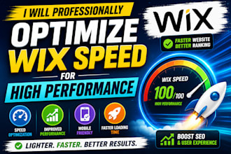 professionally optimize wix speed for high performance