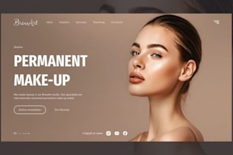 create beauty salon cometic spa massage website design with online booking