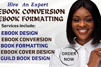 do ebook conversion from pdf, word, indesign into epub and kindle format