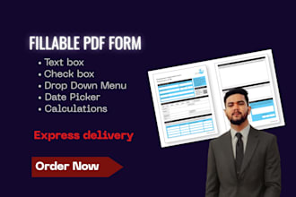 design your document into interactive fillable pdf