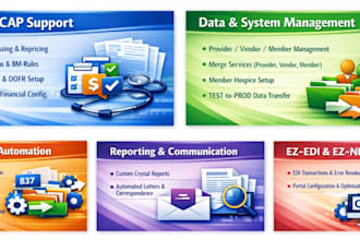 provide services in healthcare ezcap eznet ezedi with crystal reports