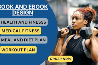 design health fitness ebook, pdf lead magnet, workout plan gym medical ebook pdf