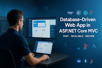develop a database driven web app using asp net core mvc and sql server