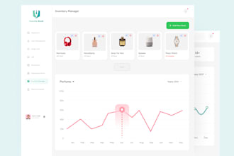 design dashboard, web app, CRM, and admin panel UI in figma