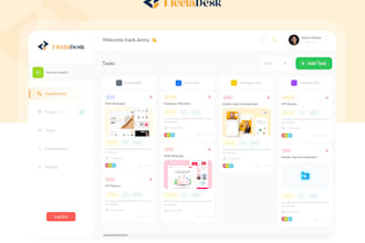 design dashboard, web app, CRM, and admin panel UI in figma