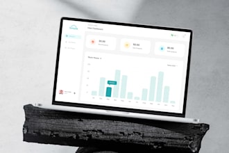 design dashboard and admin panel UI in figma