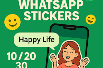design whatsapp sticker packs from your photos or ideas