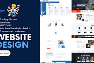 design solar website, roofing website, solar panel business construction website