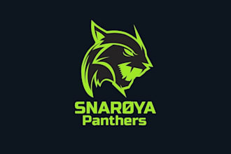 design panthers vector tracing sports logo
