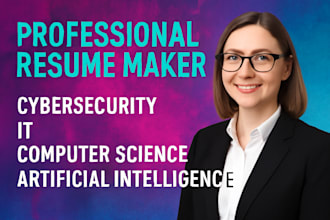 create your ats resume for cybersecurity, software engineer, technical
