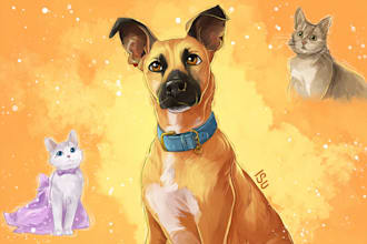 paint a portrait for your pet, any animal
