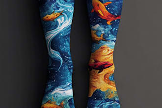 make a custom and pattern socks design
