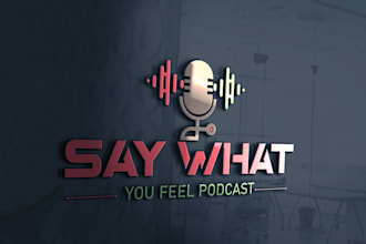 design podcast logo cover art, branding for creators, shows and channels
