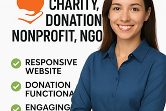 design charity website ngo website nonprofit website donation website using wix