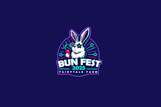 design rabbit themed festival logo