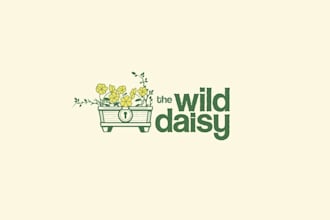 design rebrand small town floral retail shop logo