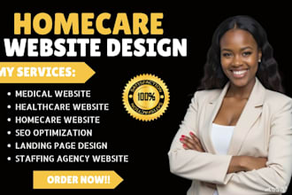 create homecare website, logo , elderly care website