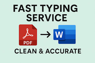 do fast and accurate typing work or retype scanned documents