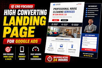 design a google ads local landing page that converts clicks into clients