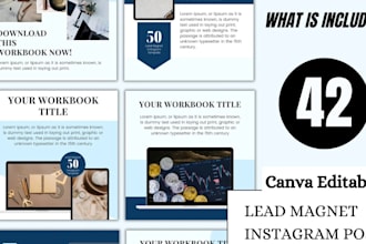 design professional pdf lead magnet, ebook, workbook, amazon kdp, redesign