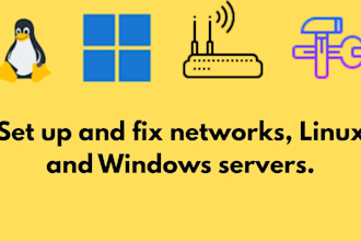 set up and fix linux windows server sdwan and network services