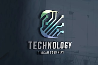 technology logo design tech startup, IT company, saas, ai, software  innovati